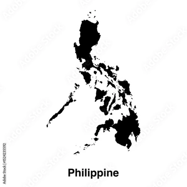 Obraz map of philippines isolated without background