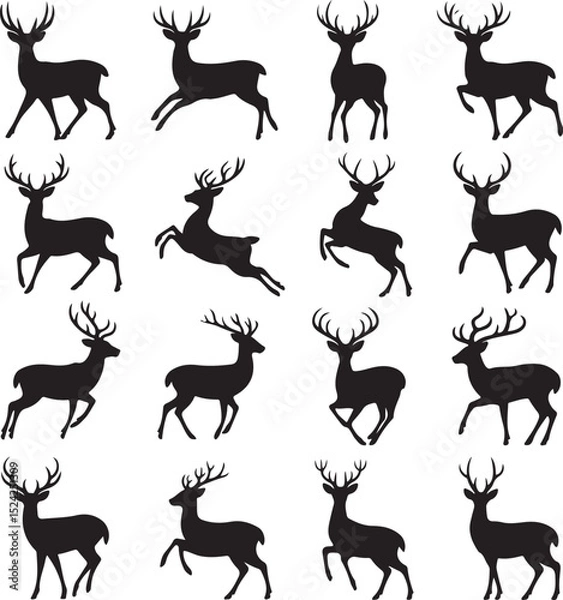Obraz Mountain Deer Silhouette Vector Design

Majestic Deer in Forest Landscape Clipart

Rustic Wildlife Scene – Deer and Mountains

Antlered Stag with Mountain Backdrop Vector

Deer in Nature – Wildlife Si