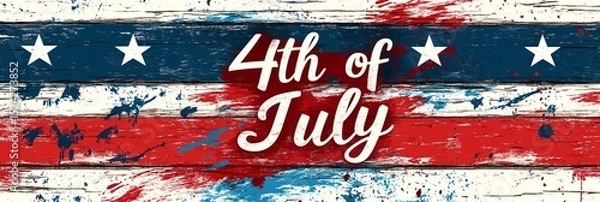 Obraz 4th of July text