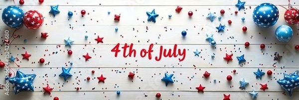 Obraz 4th of July text