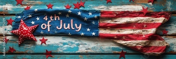 Obraz 4th of July text
