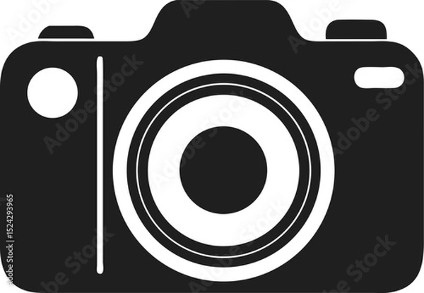 Obraz "Digital camera silhouette sleek modern design for photography and media