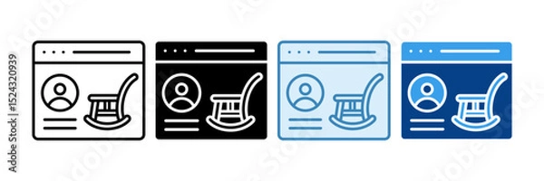 Fototapeta Retirement Account Icon Set Multiple Style Collection