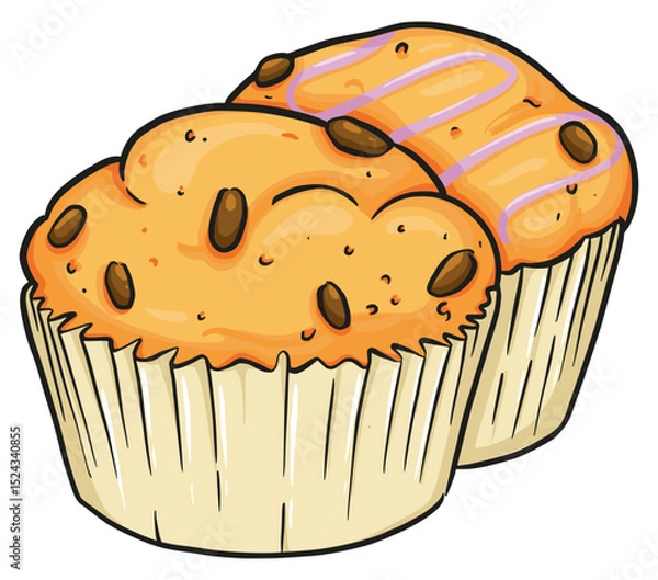 Obraz muffin with chocolate