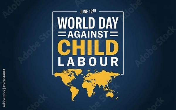 Obraz World day against child labour june 12th