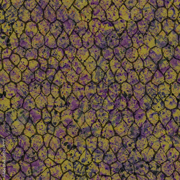 Fototapeta High-quality textured seamless reptile skin imitation pattern. Perfect for fashion, textiles, packaging, and backgrounds. Exotic, stylish, and realistic animal texture for bold design projects.