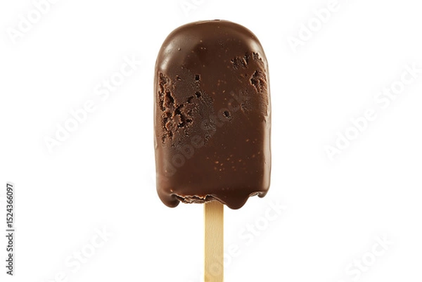 Obraz Chocolate covered ice cream bar isolated on transparent background