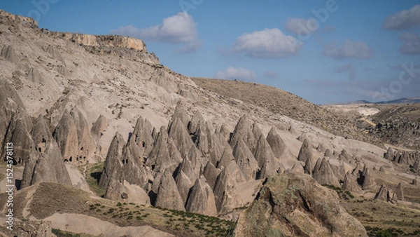 Fototapeta Unique rock formations in the Cappadocia region in Turkey