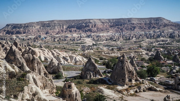 Fototapeta Unique rock formations in the Cappadocia region in Turkey