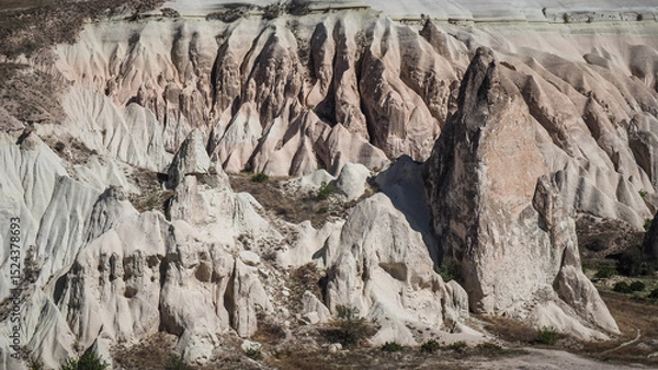 Fototapeta Unique rock formations in the Cappadocia region in Turkey