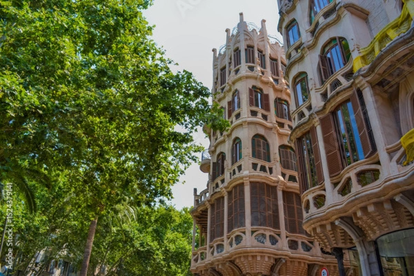 Fototapeta Art Nouveau Architecture of Edifici Casasayas in Palma