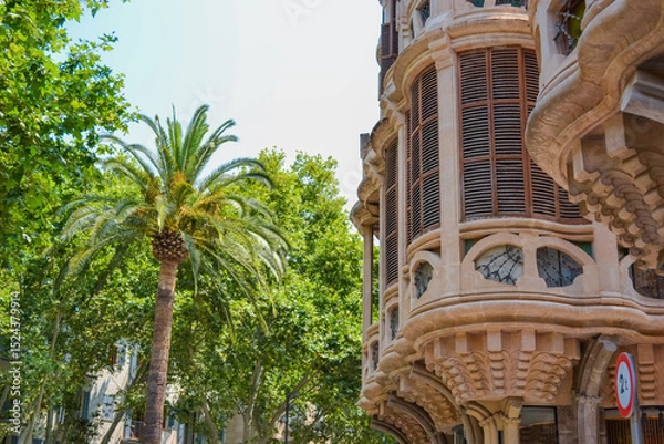 Fototapeta Art Nouveau Architecture of Edifici Casasayas in Palma