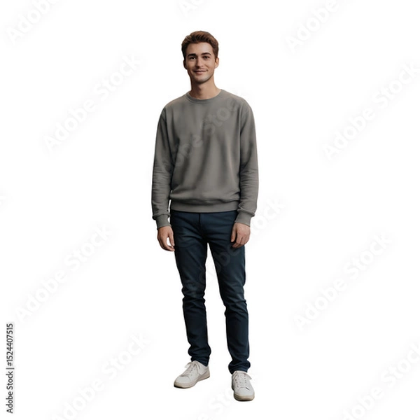 Fototapeta young man standing