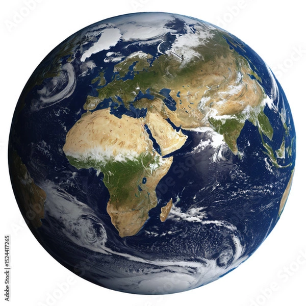 Fototapeta planet earth isolated on transparent background