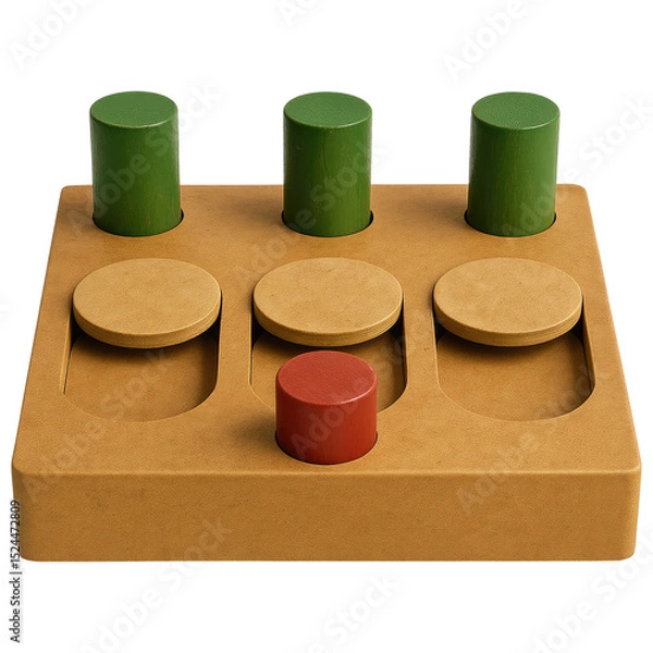 Obraz Wooden Shape Sorter Puzzle Game for Kids Early Learning Education Toy
