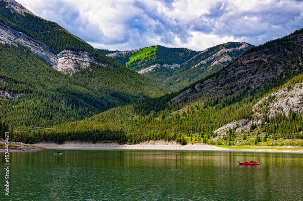 Obraz Kananaskis Lake. Canada. 6 July 2024.