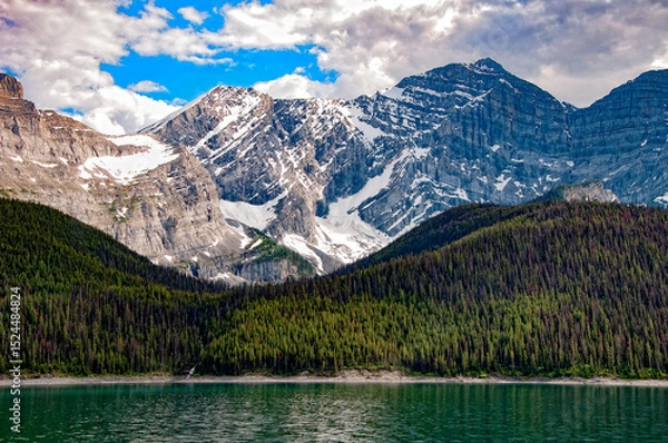 Obraz Kananaskis Lake. Canada. 6 July 2024.