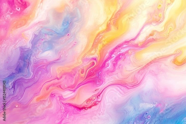 Obraz Abstract pastel swirl acrylic painting texture