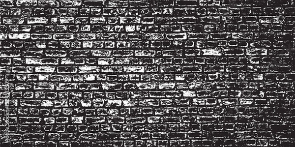 Obraz Old brick wall texture. Grunge Urban Background Vector. Distressed Grainy Grungy Overlay Effect. Vector Illustration. EPS 10.