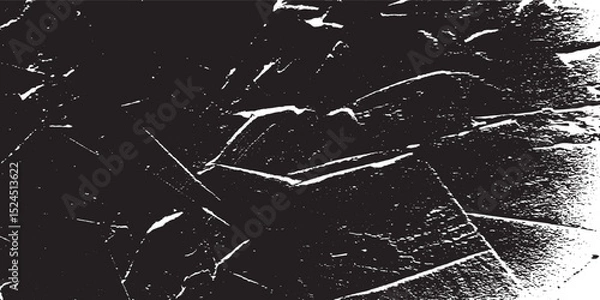 Obraz Scratched Grunge Urban Background Texture Vector. Dust Overlay Distress Grainy Grungy Effect. Distressed Backdrop Vector Illustration. Isolated Black on White Background. EPS 10.