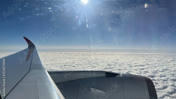 Obraz 飛行機からの太陽