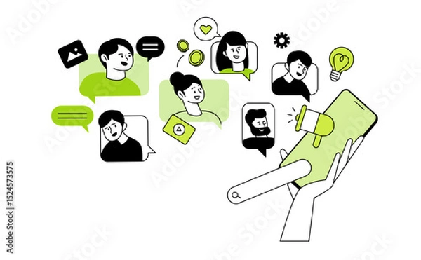 Obraz マーケティングイラスト