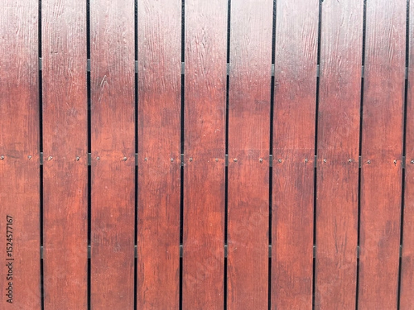 Fototapeta Background of GRC board wall sheet with wood motif, painted with wood texture
