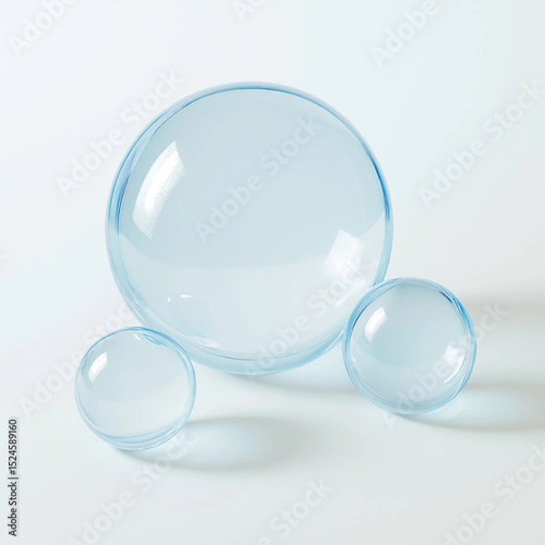 Obraz transparent glass sphere