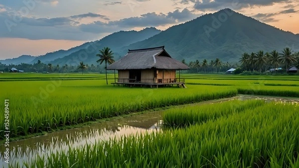 Obraz house in the mountains