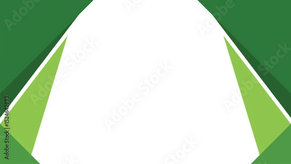 Obraz abstract green background design. modern green background template. green geometric frame. green geometric background with white central space