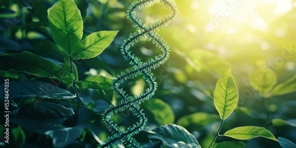 Fototapeta The Intersection of Biology and AI