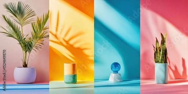 Fototapeta Vibrant Color Gradient Compositions