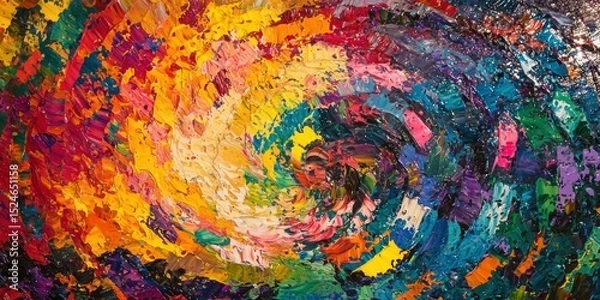 Fototapeta Whirlwind of Colors and Textures
