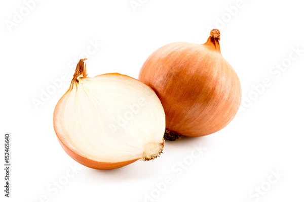 Obraz Onions on a white background