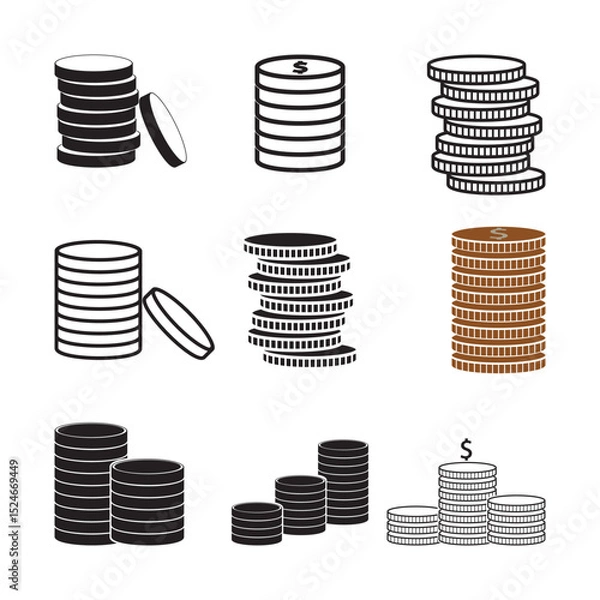 Obraz coin stack icon
