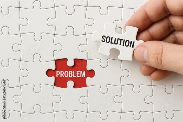 Obraz Solving problems finding solutions jigsaw puzzle