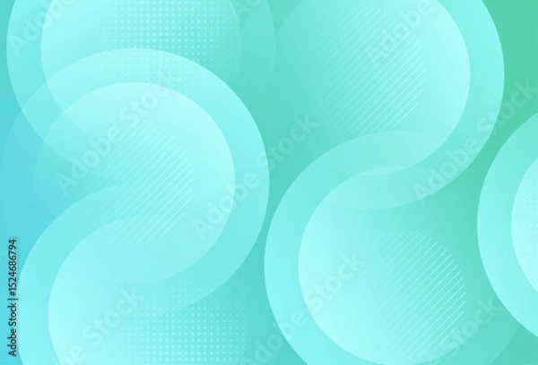 Fototapeta Modern abstract frame background. Green gradations. Abstract memphis. Circle . Vector illustration. EPS 10
