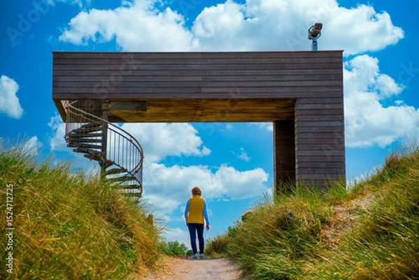 Fototapeta Aussichtsplattform, Insel Norderney, Niedersachsen, Deutschland