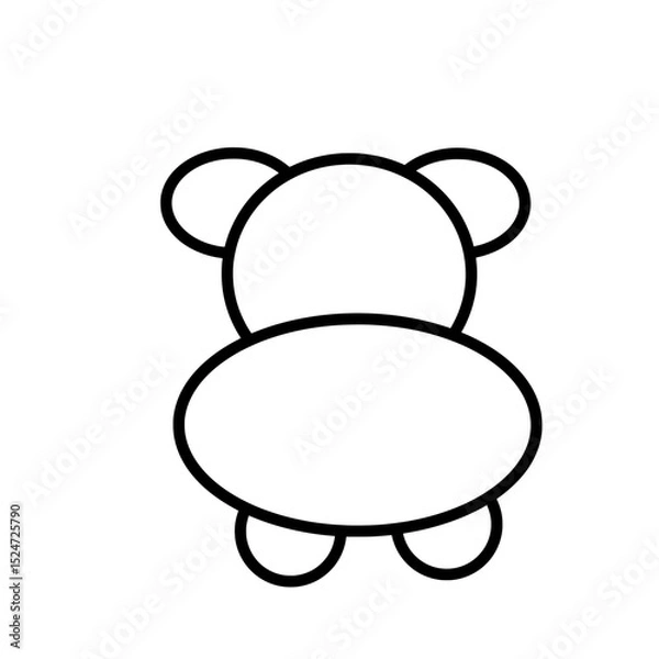 Fototapeta the draw bear 