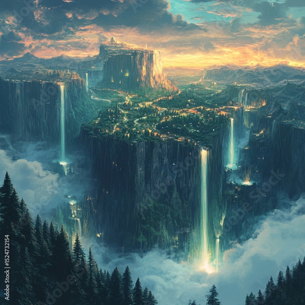 Fototapeta Landscape Where Doesnt Surreal With Float Gravity Exist