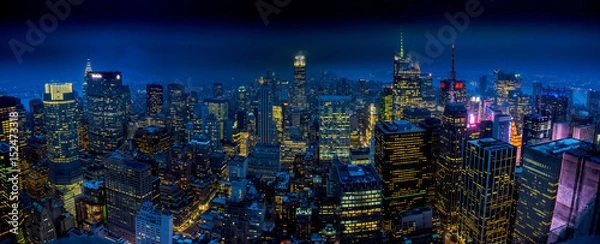 Fototapeta Night on the Roof