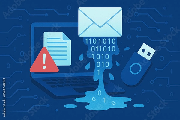 Obraz メール経由で情報漏洩が発生する危険な状況