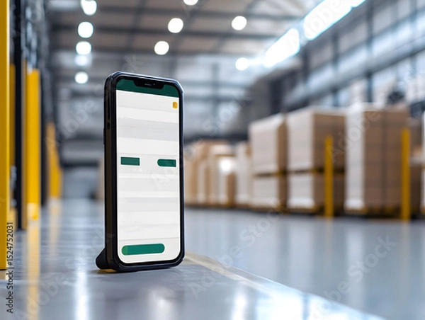 Obraz AI logistics assistant chatbot UI screen,