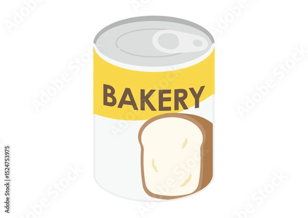 Obraz パンの缶詰のイラスト