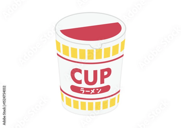 Obraz カップラーメンのイラスト