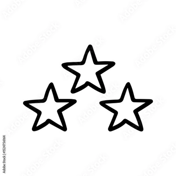 Obraz Rating doodle vector icon
