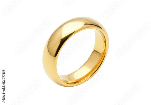 Obraz Isolated Simple Gold Ring Elegant Jewelry