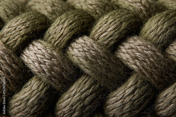 Obraz Loosely braided texture of soft yarn reflects the tactile beauty of crafted materials. A great fit for DIY aesthetics, fabric-inspired branding, or wellness design.

