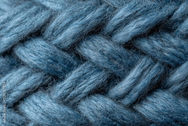 Obraz Woven fiber loops display movement and precision, combining handmade appeal with tactile aesthetics, perfect for wellness content or design moodboards.


