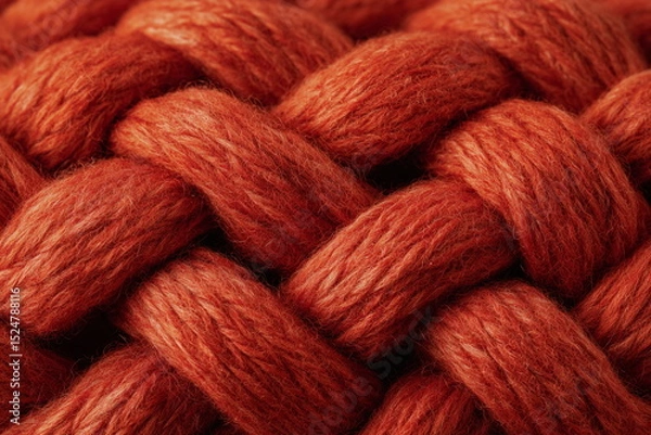 Obraz Macro of braided strands suggests strength, softness, and harmony — perfect for storytelling around handmade crafts, seasonal content, and ethical design.


